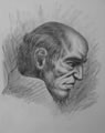 Michael Hensley Drawings, Human Heads 35